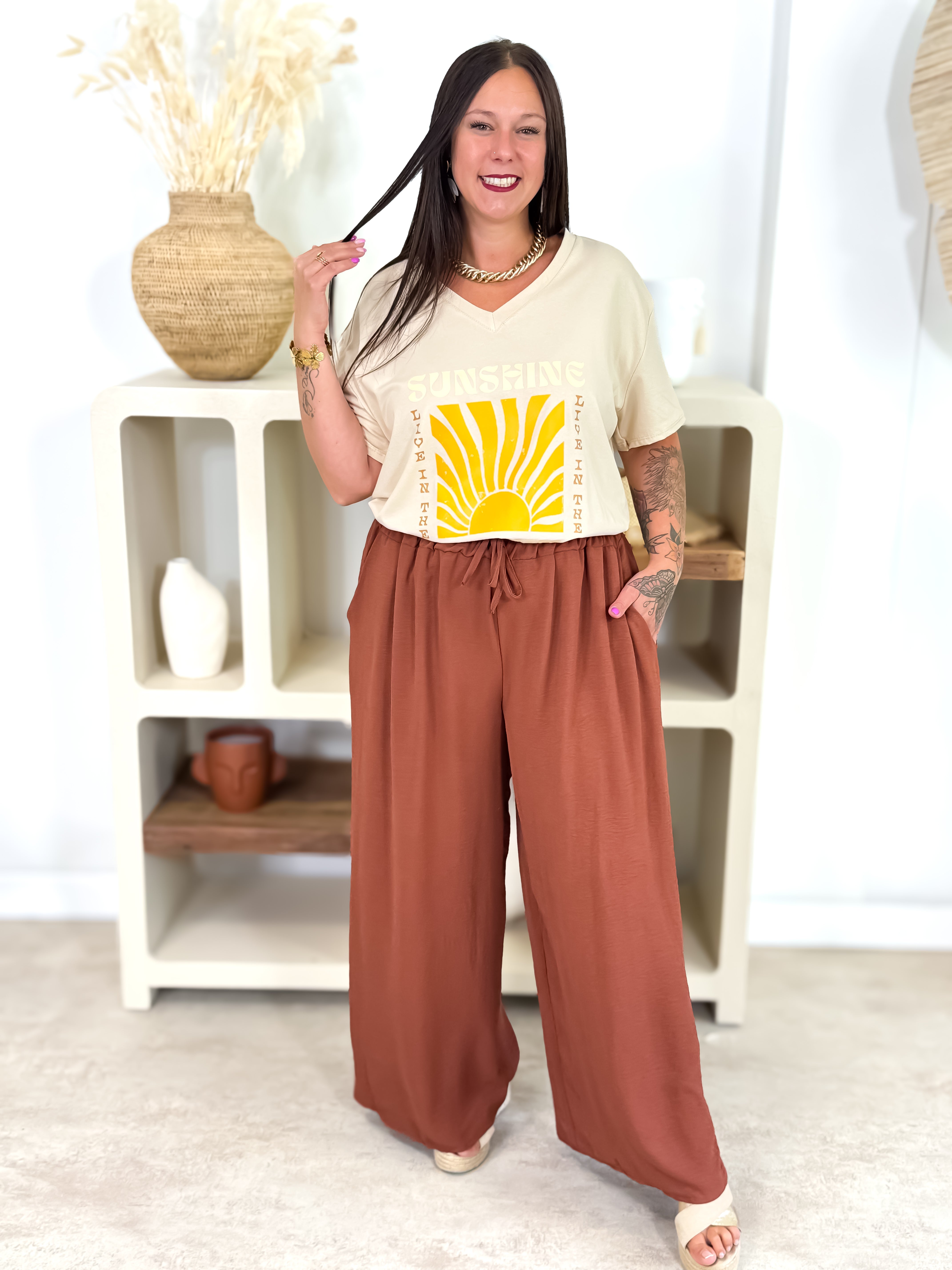 T-shirt - Sunshine - Beige