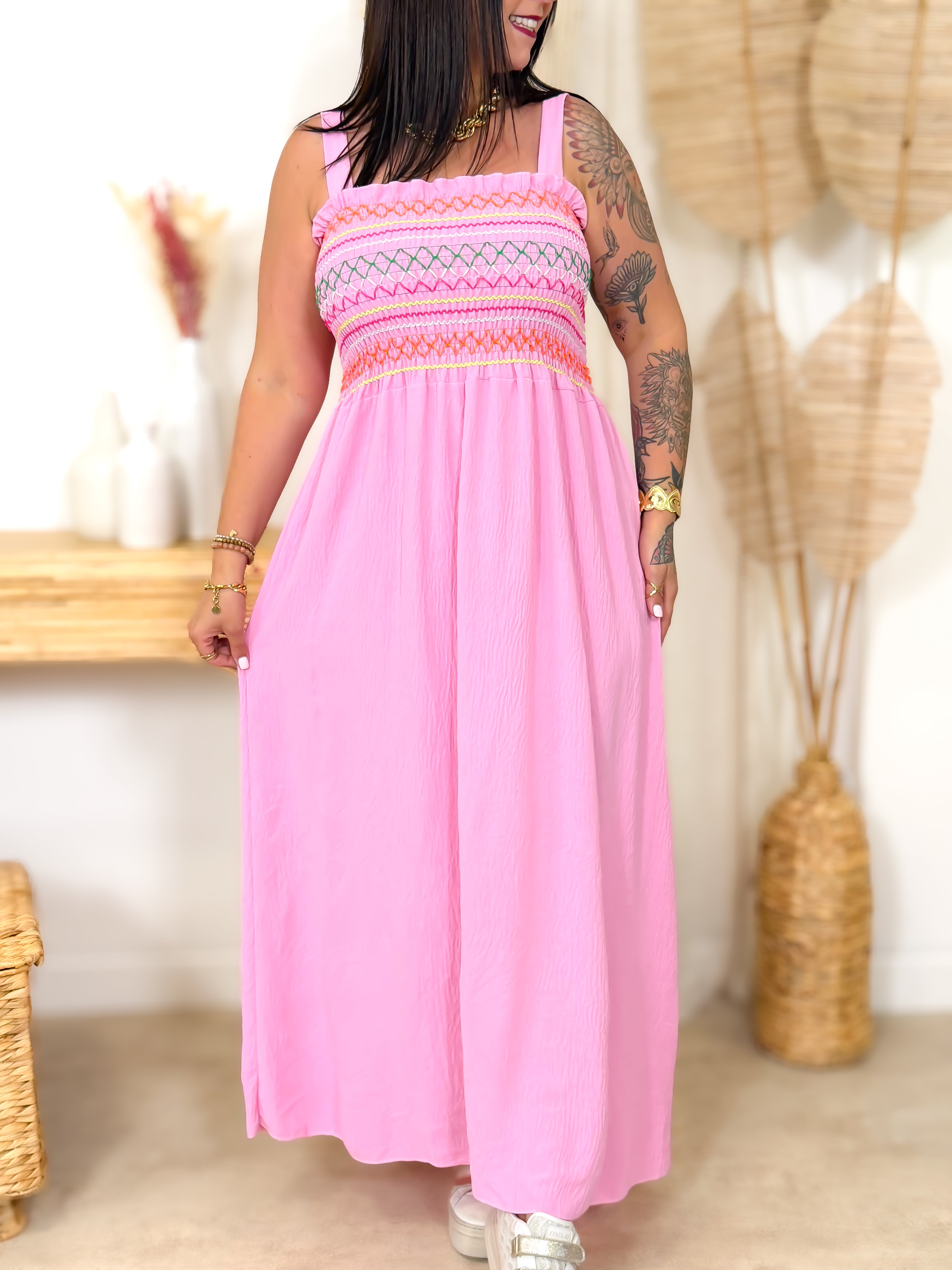 Robe Longue - Enea - Rose / PRÉVENTE /