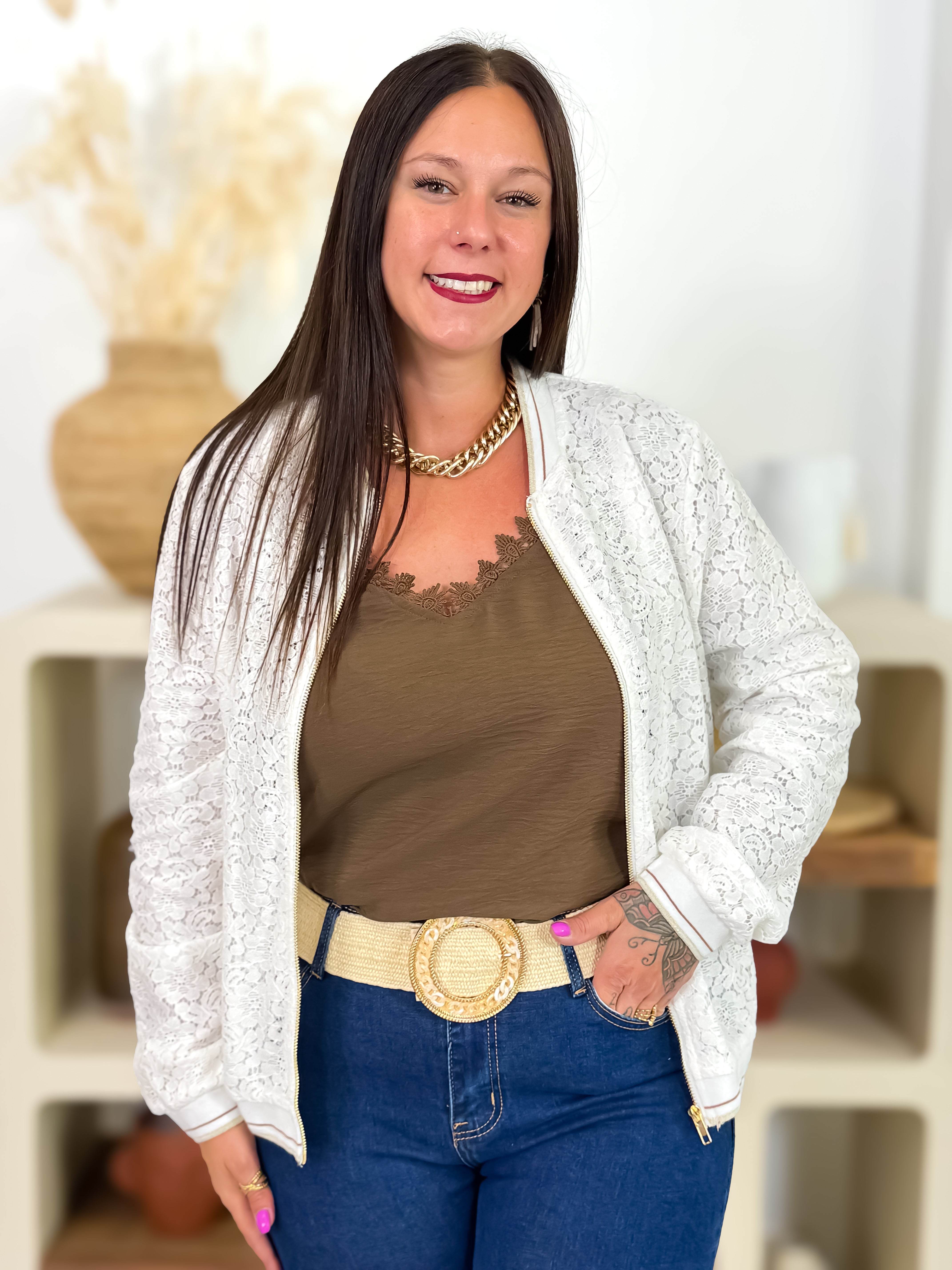 Bomber - Sophia - Blanc