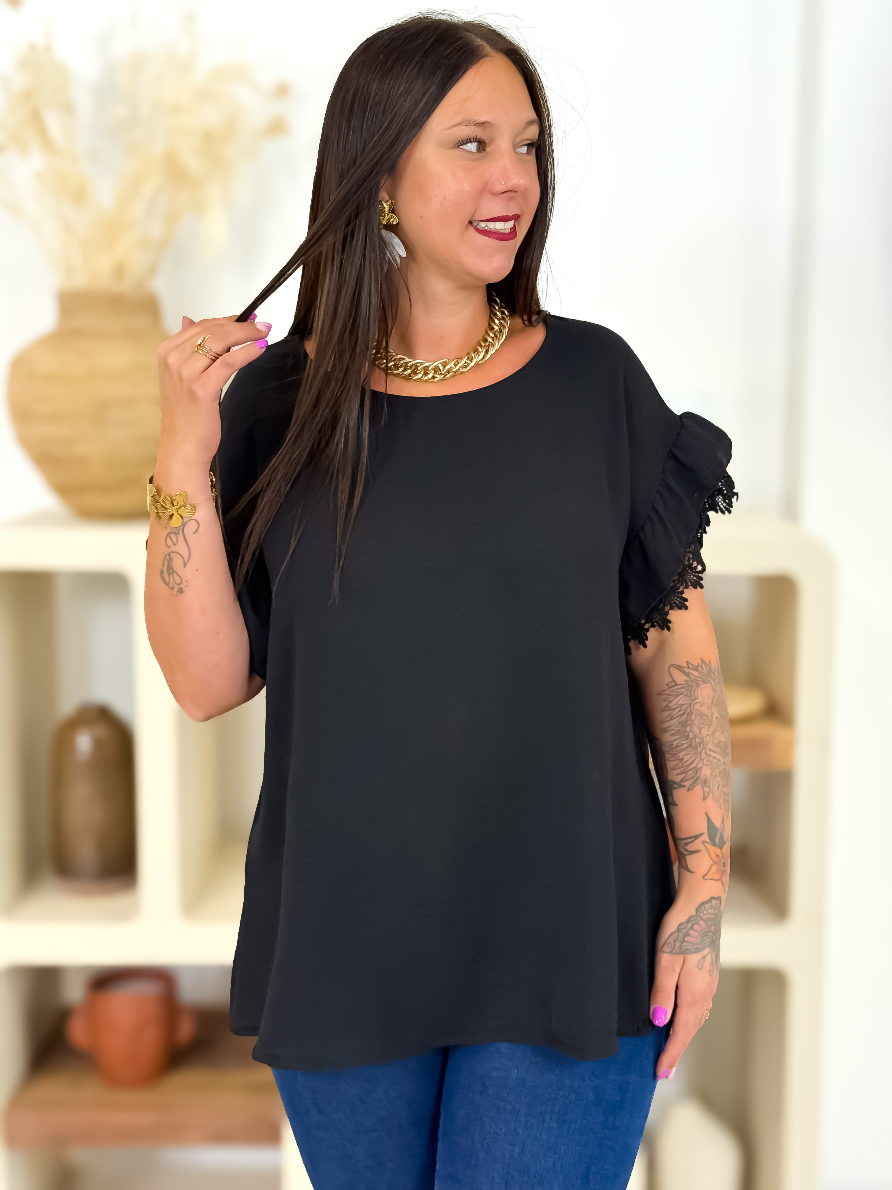 Blouse - Inès - Noir