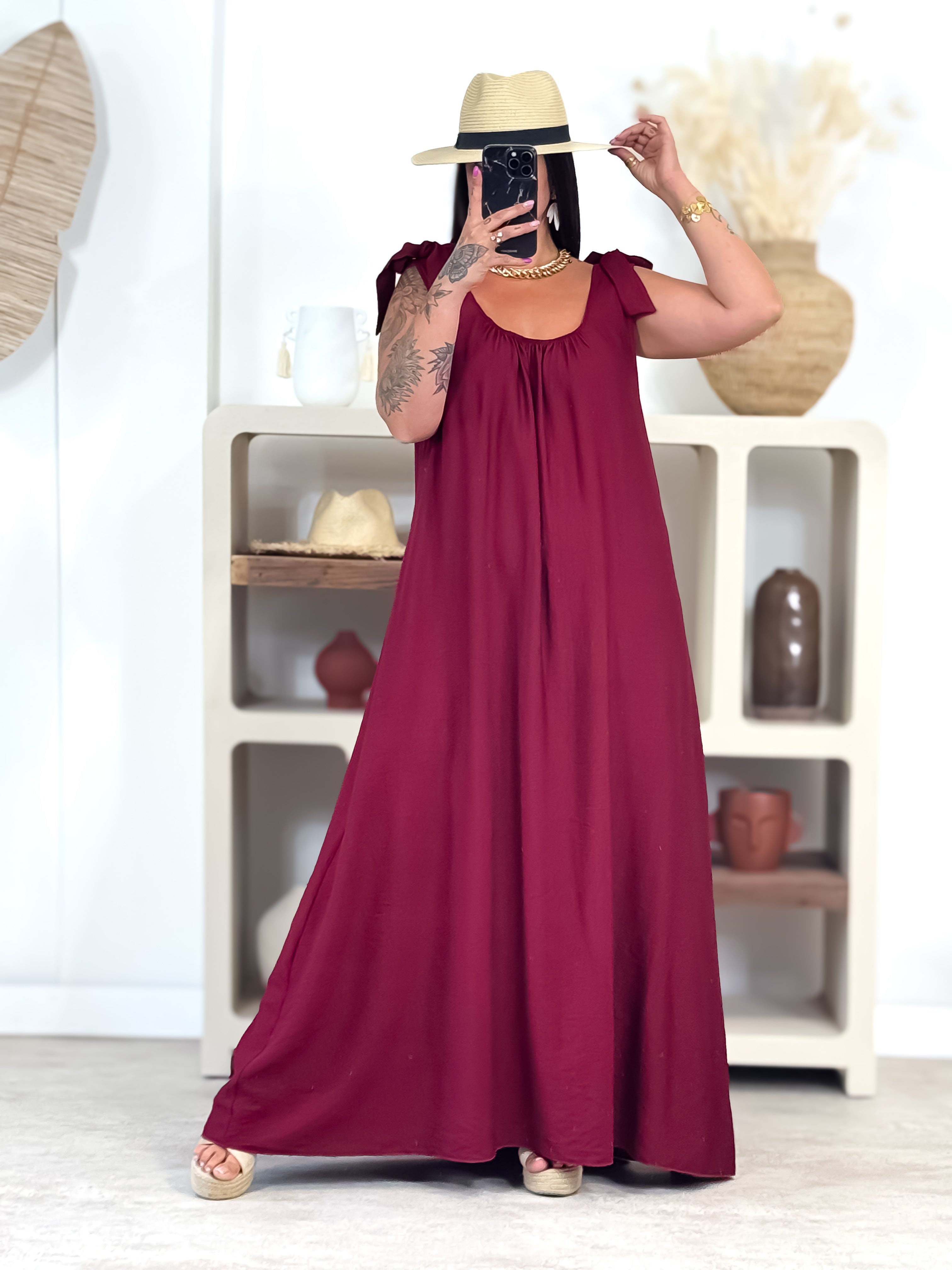 Robe - April - Bordeaux