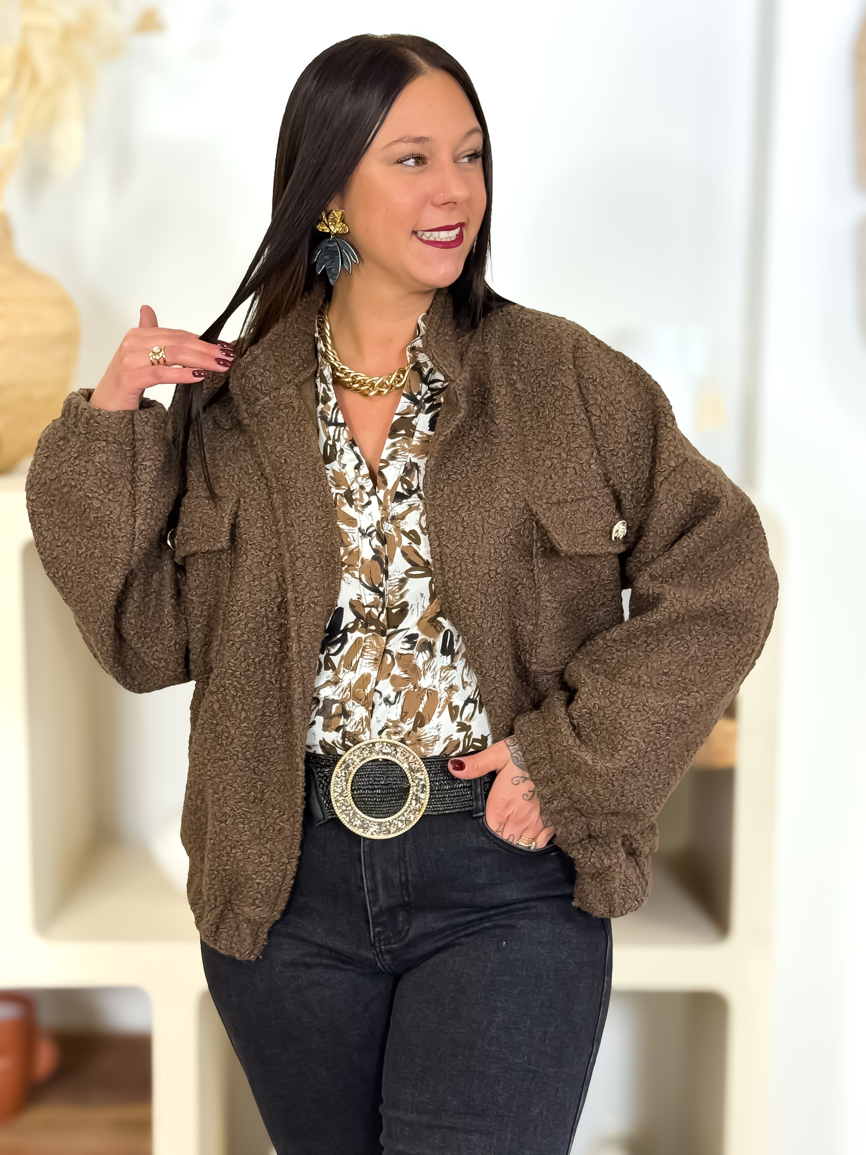 Veste - Dahina - Brun
