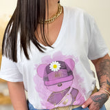 T-shirt - Bear - Rose