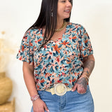 Blouse - Carolina - Turquoise