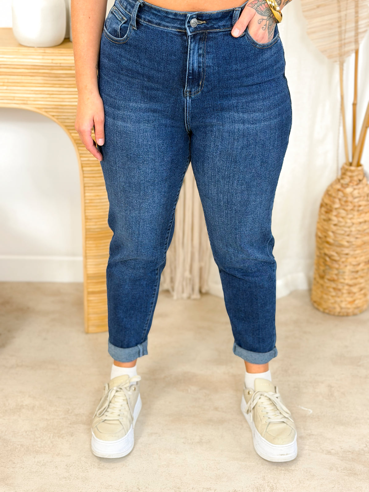 Jean grande taille bleu Raven – photo 2