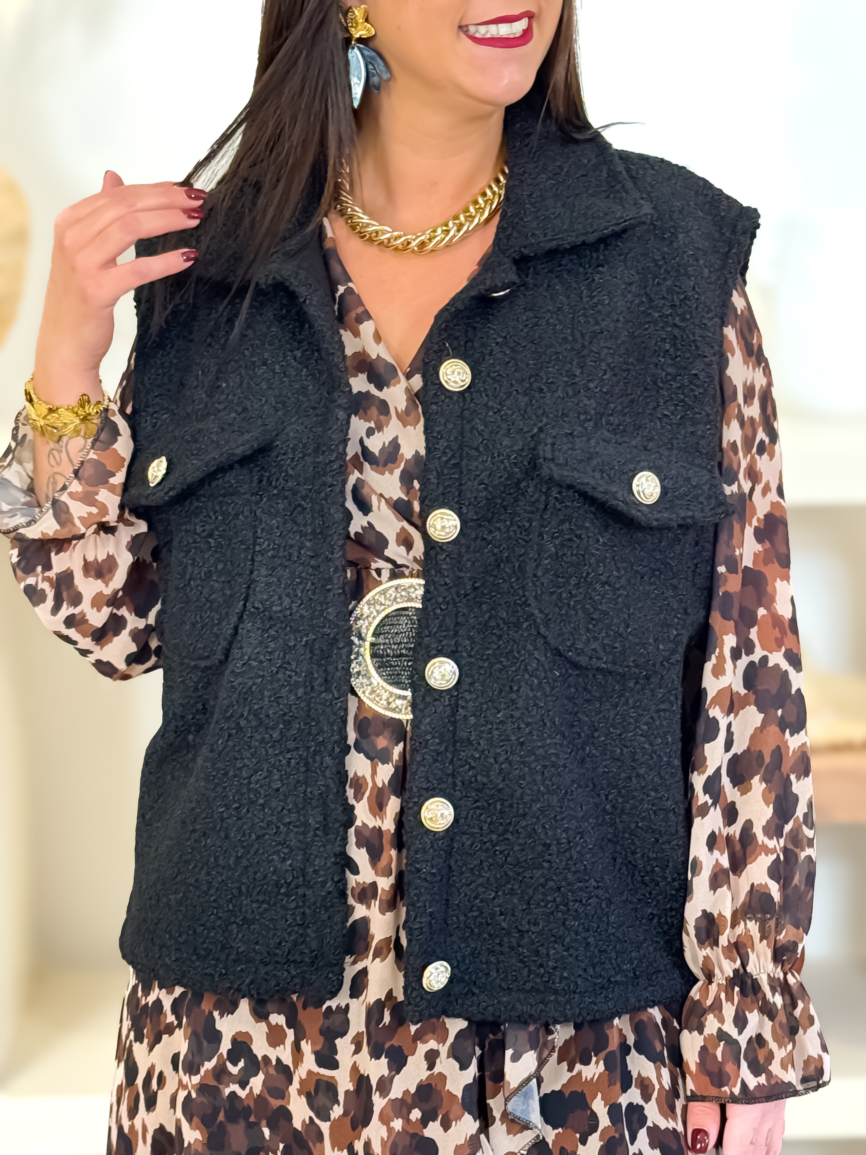 Veste sans manches - Catalina - Noir