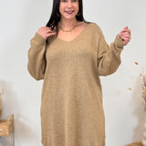 Robe pull - Loralie - Camel