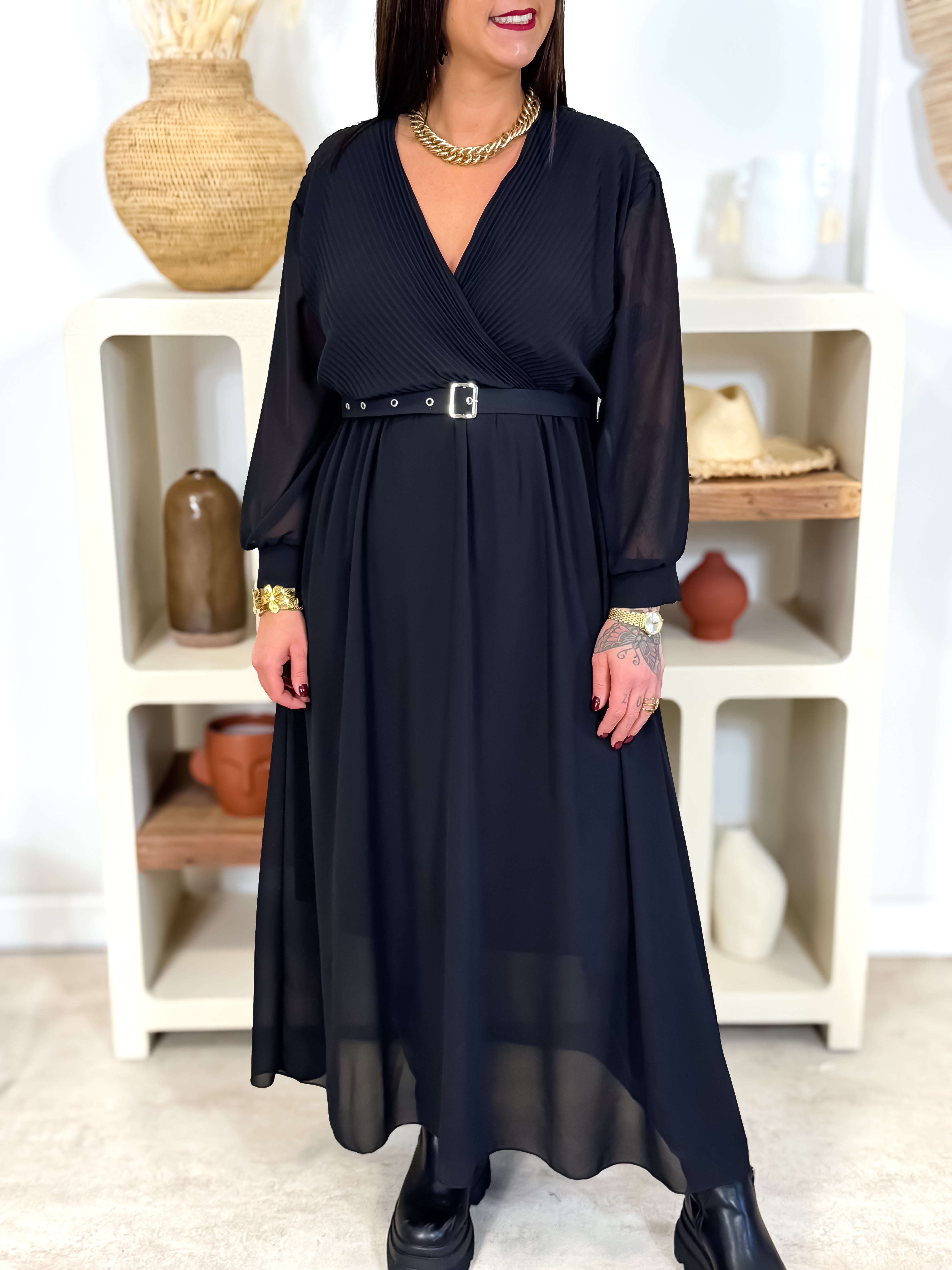Robe longue - Krystelle - Noir