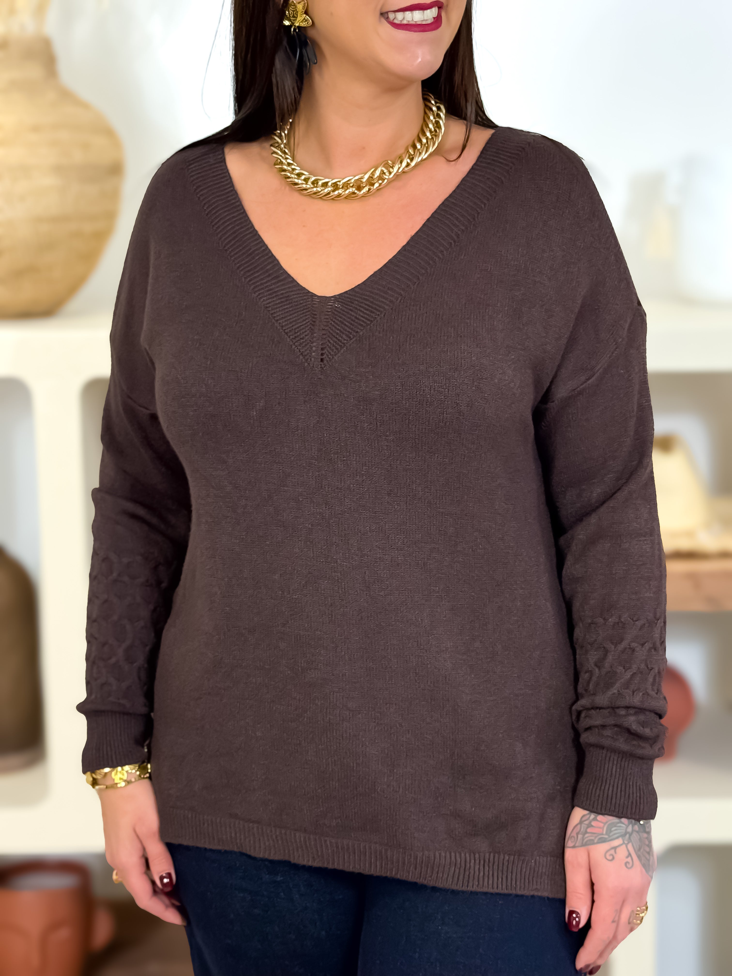 Pull - Franca - Chocolat