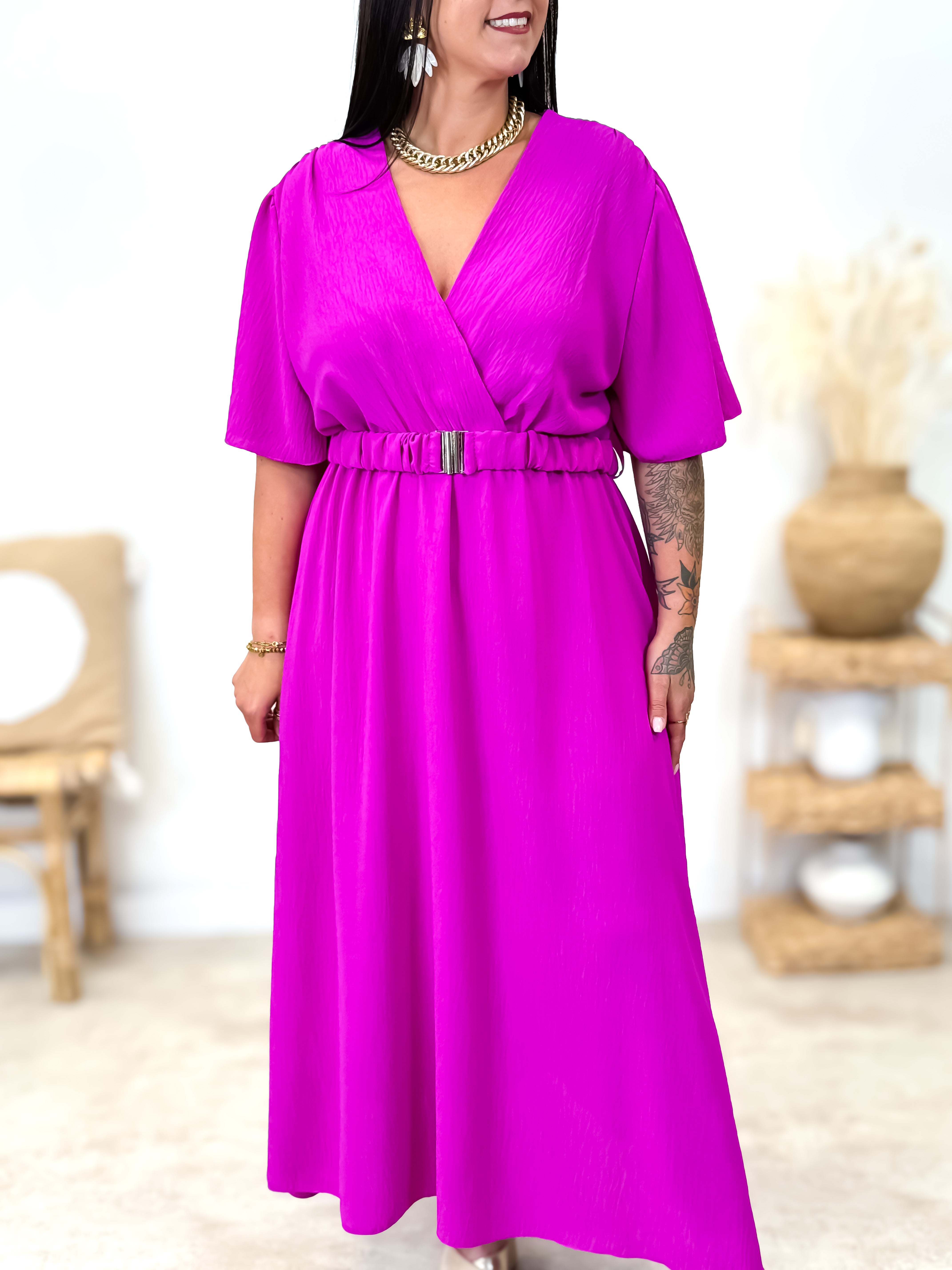 Robe - Maya - Prune