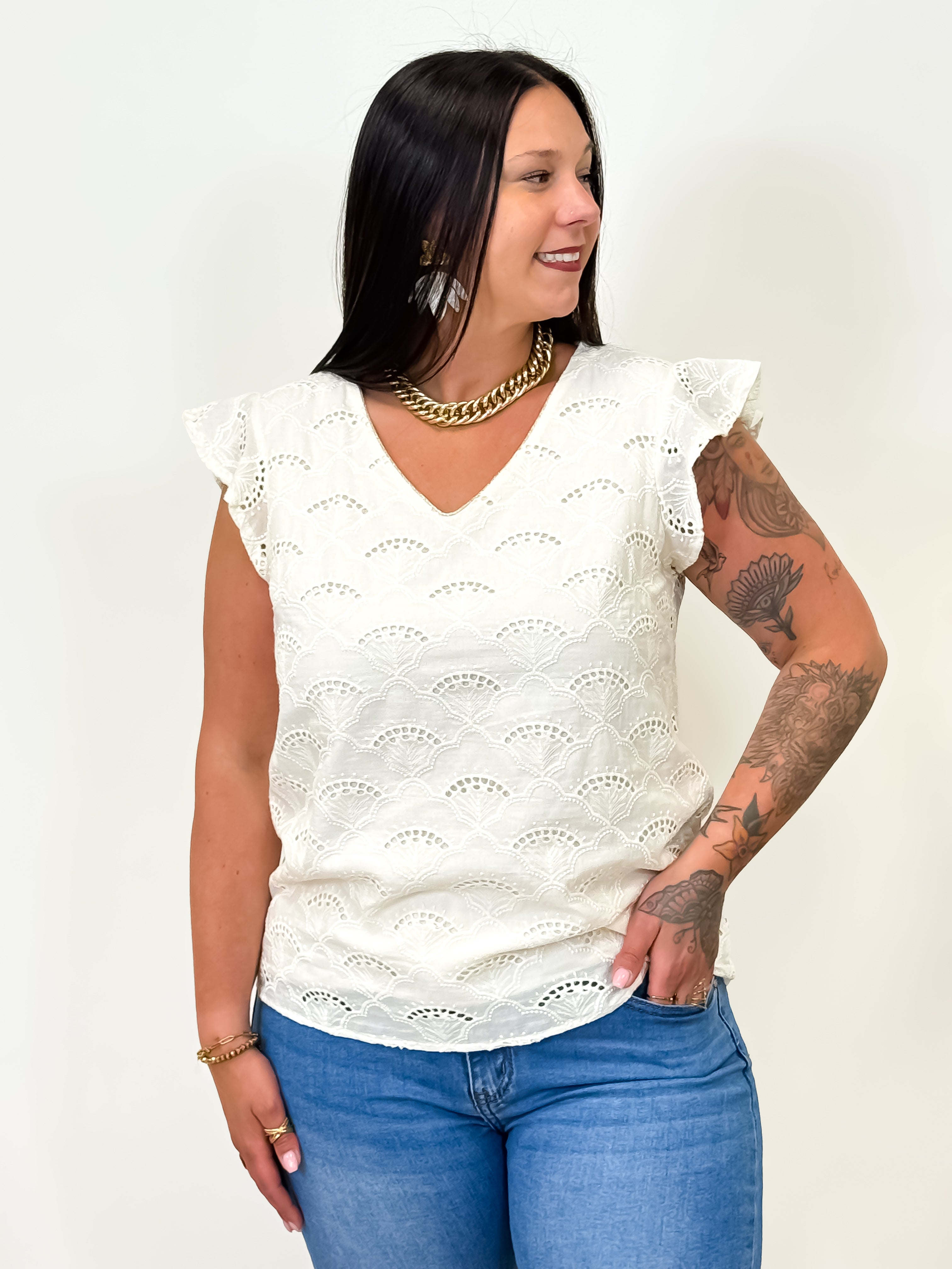 Blouse - Ezel - Ecru