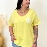 T-shirt - Happy - Jaune