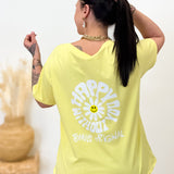 T-shirt - Happy - Jaune