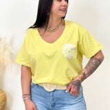 T-shirt - Happy - Jaune