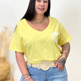 T-shirt - Happy - Jaune