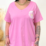 T-shirt - Happy - Rose