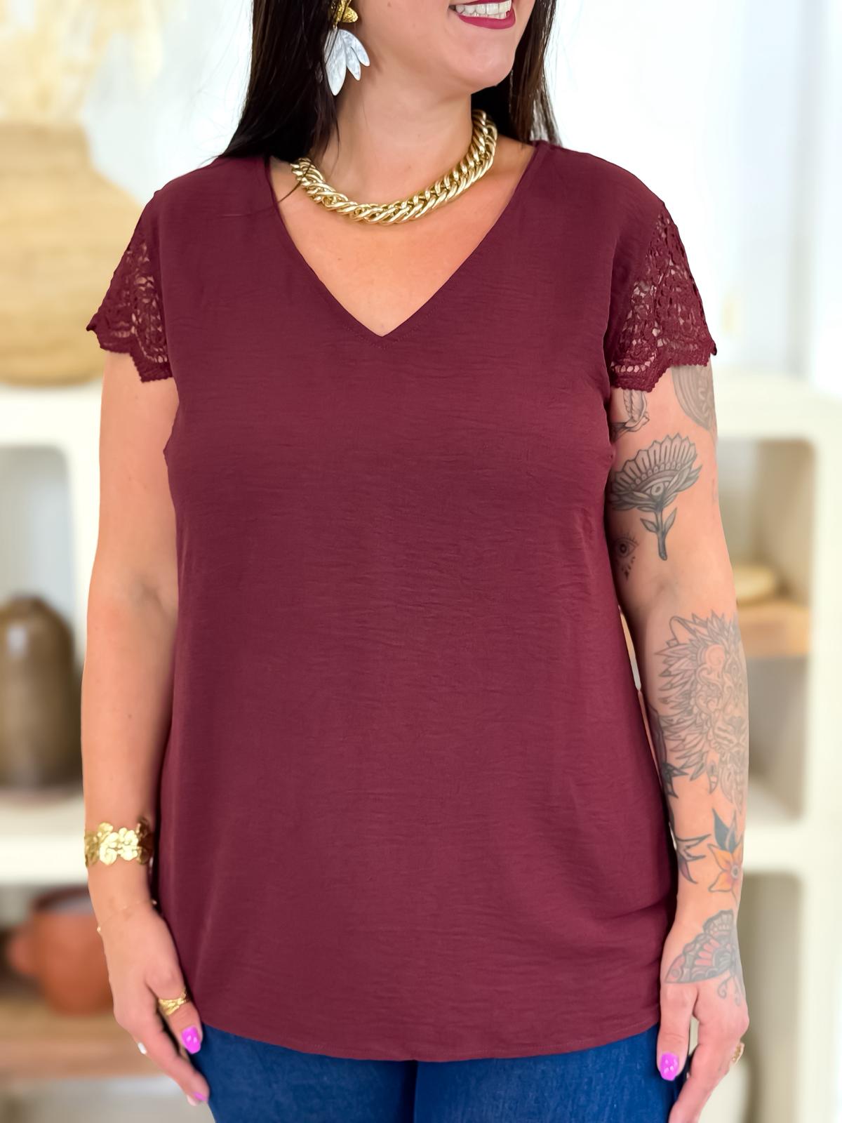 Blouse - Lexie - Bordeaux