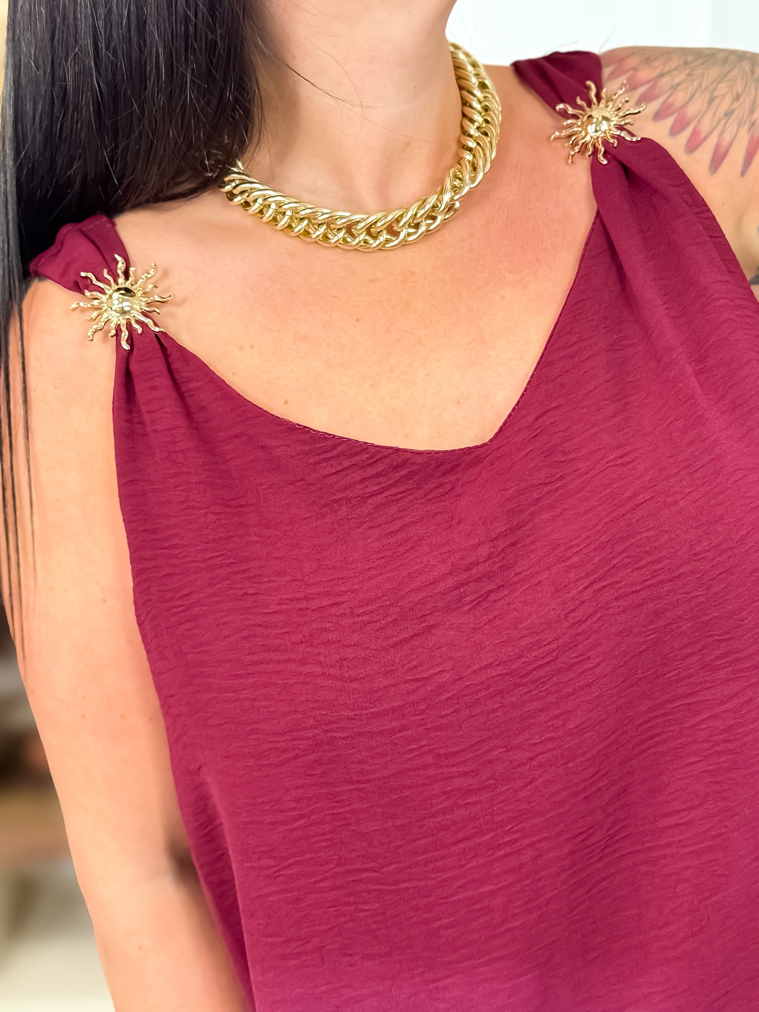 Blouse - Soleil - Bordeaux