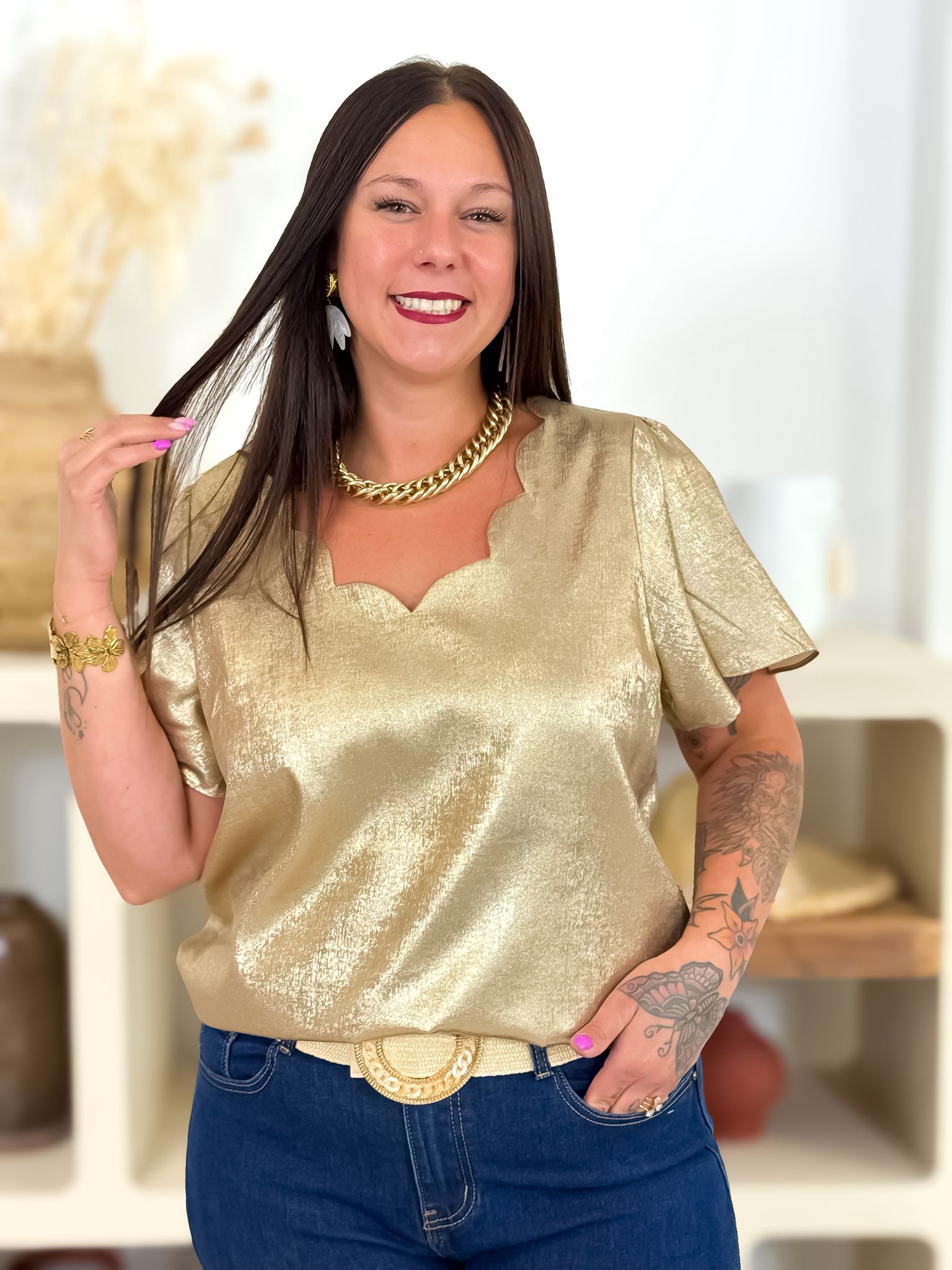 Blouse - Cassie - Doré