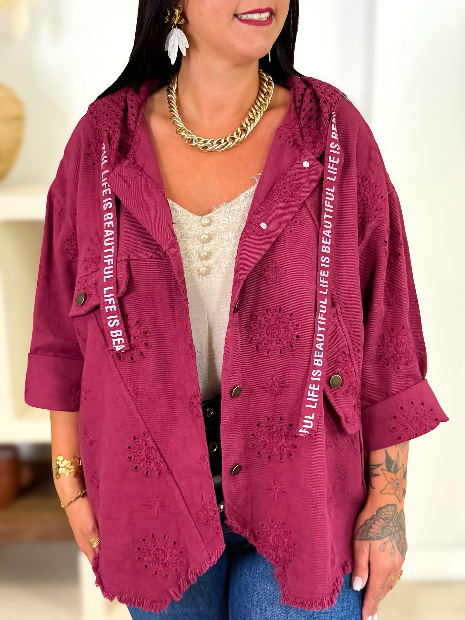 Veste - Leana - Bordeaux