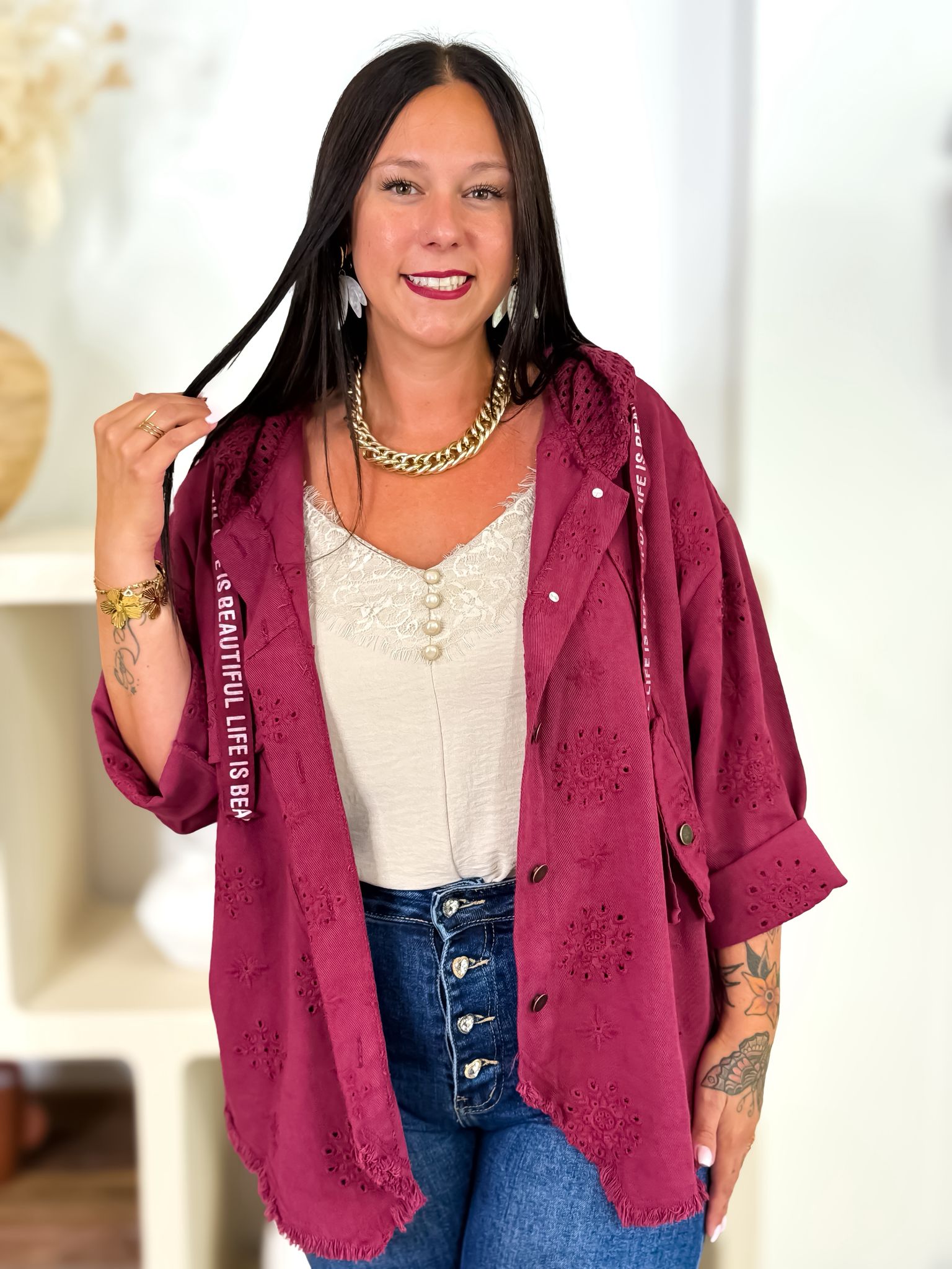 Veste - Leana - Bordeaux