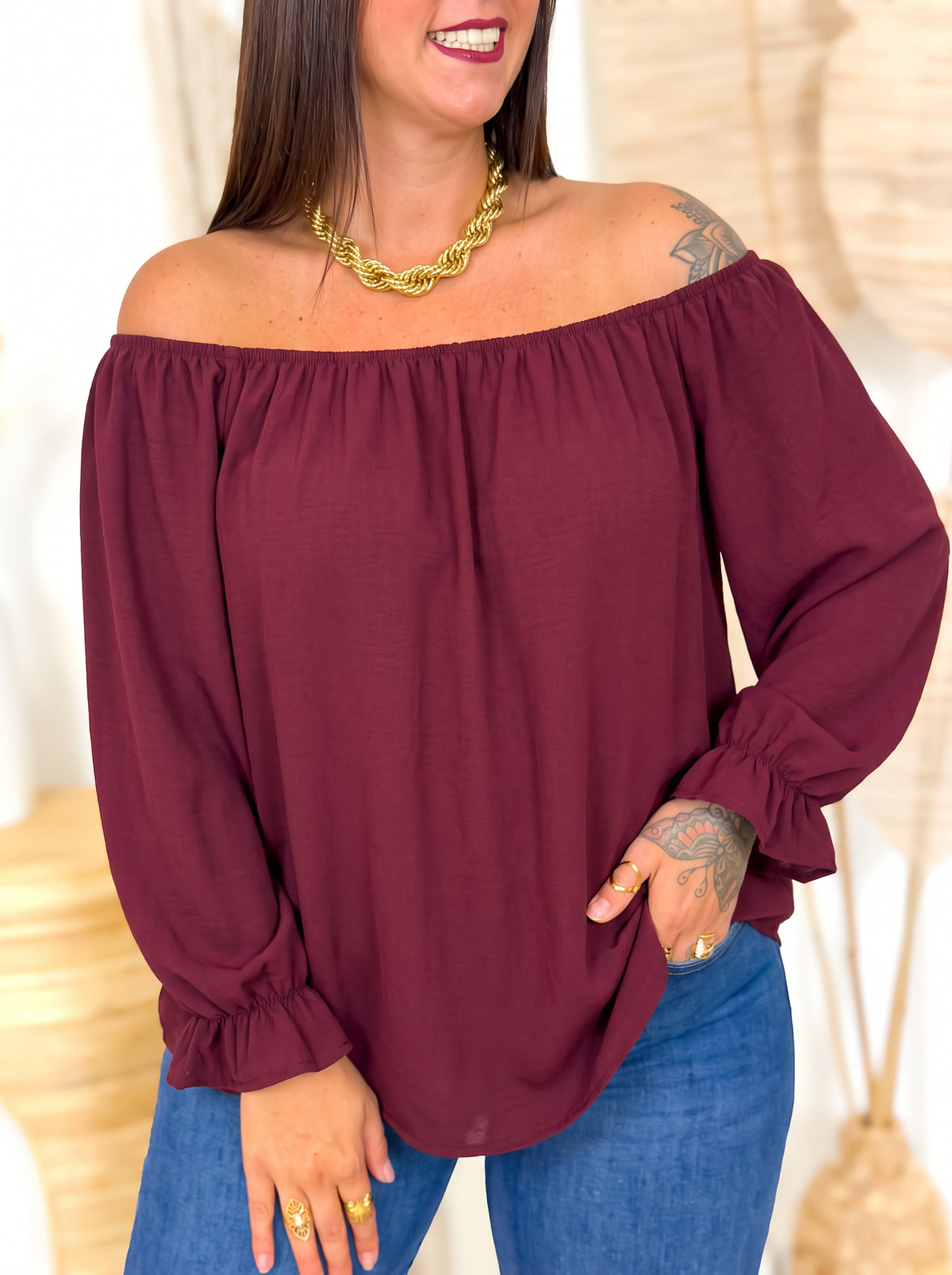 Blouse - Joely - Bordeaux