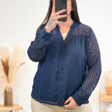 Blouse - Julie - Bleu marine