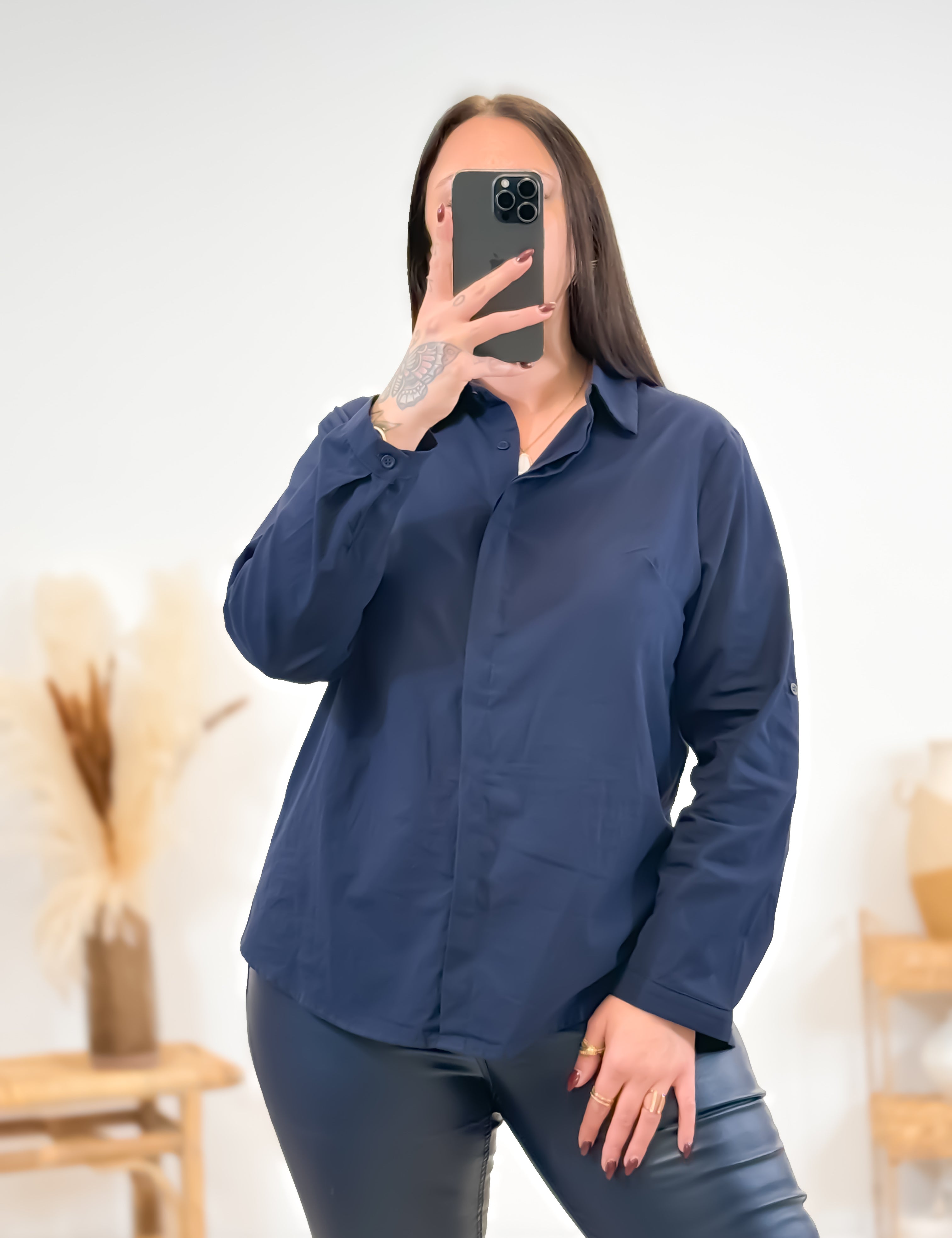 Chemise - Andrea - Bleu marine