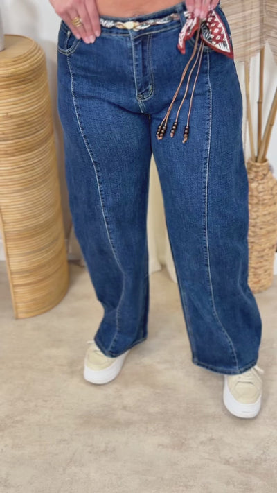 Jean grande taille bleu Alexa – vidéo 1